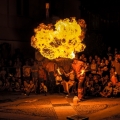 Fire breathing show