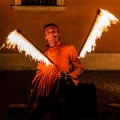 Fire breathing show